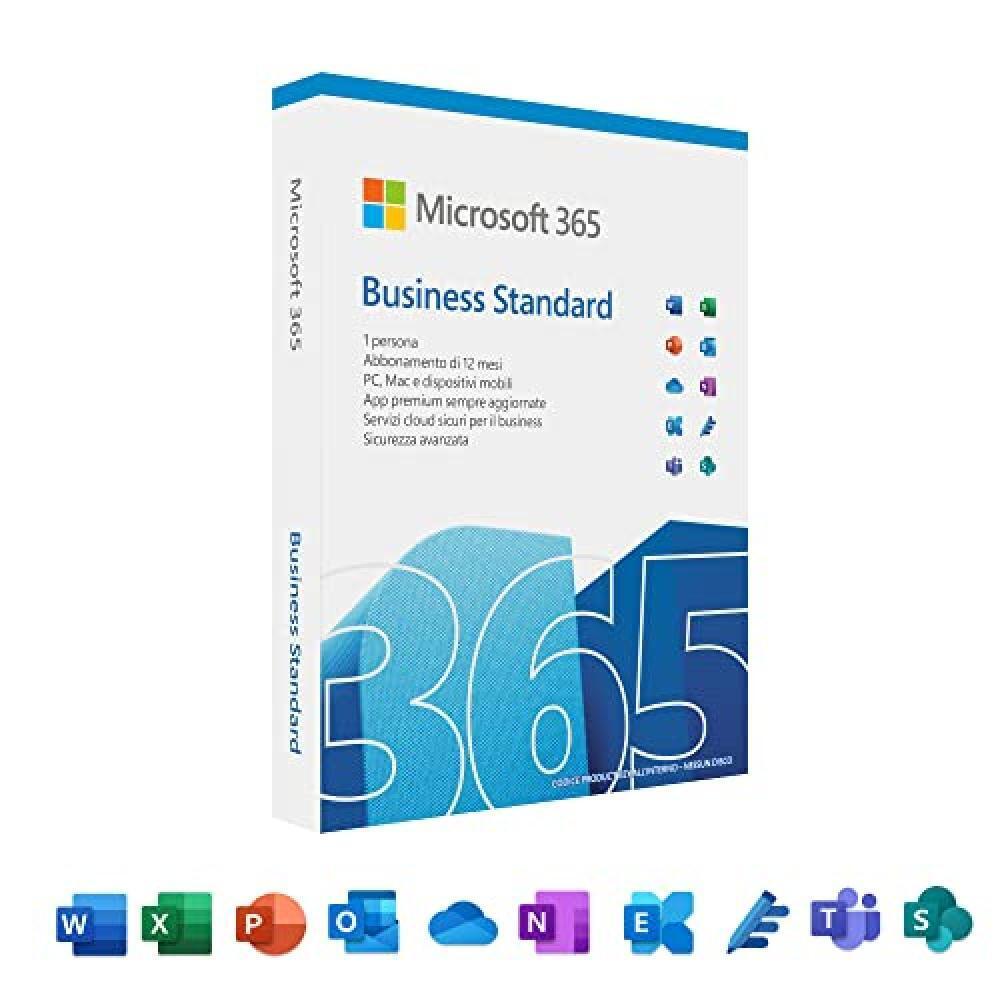 Microsoft 365 Business Standard - 1 utente - 5 PC/Mac +5 Tablet + 5 Telefoni cel