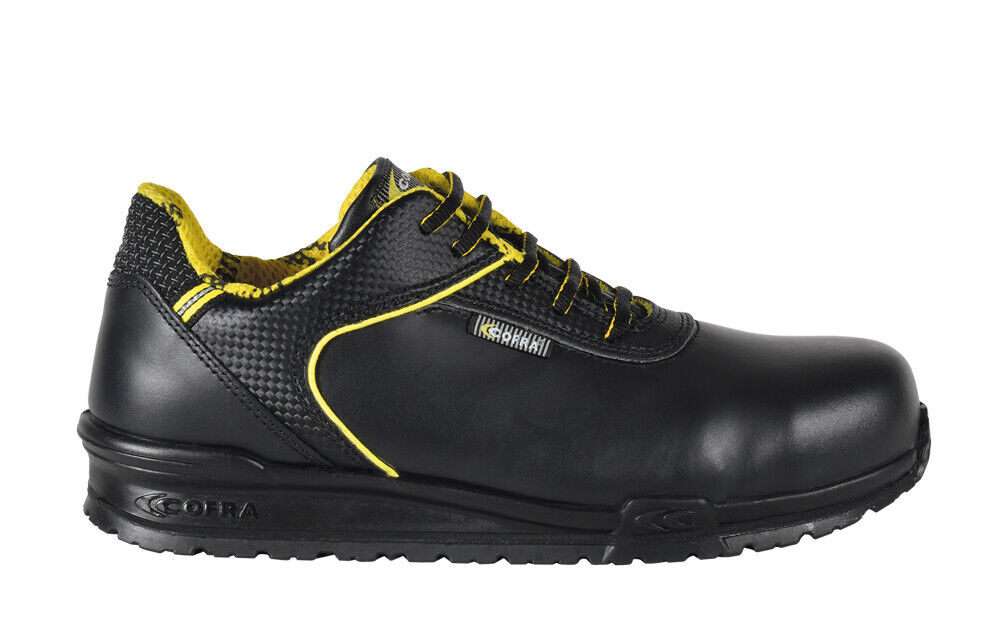 Cofra GAMPER S3 SRC Tg. 40 SCARPA DA LAVORO ANTINFORTUNISTICA PELLE NERO FIORE