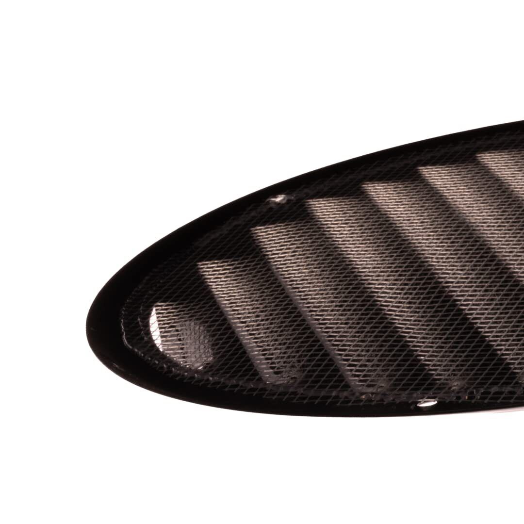 Ø 160mm/15.2cm Nero Rotondo Metallo Presa D'Aria Griglia Cover Con Insetto IN