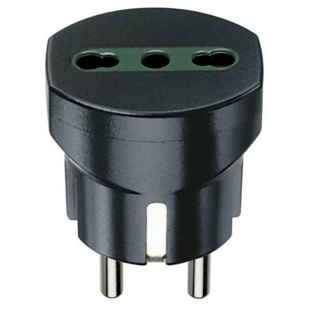 VIMAR ADATTATORE STANDARD TEDESCO E FRANCESE 2P&#43;T 16 A STANDARD ITALIANO TIP