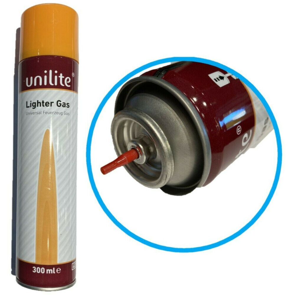 GAS BUTANO UNILITE per RICARICA 300 ML UNIVERSALE
