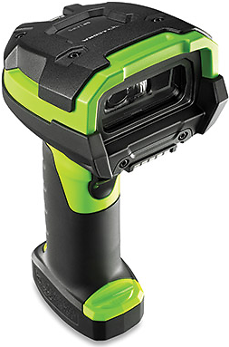Zebra LI3608 Handheld bar code reader 1D Black Green