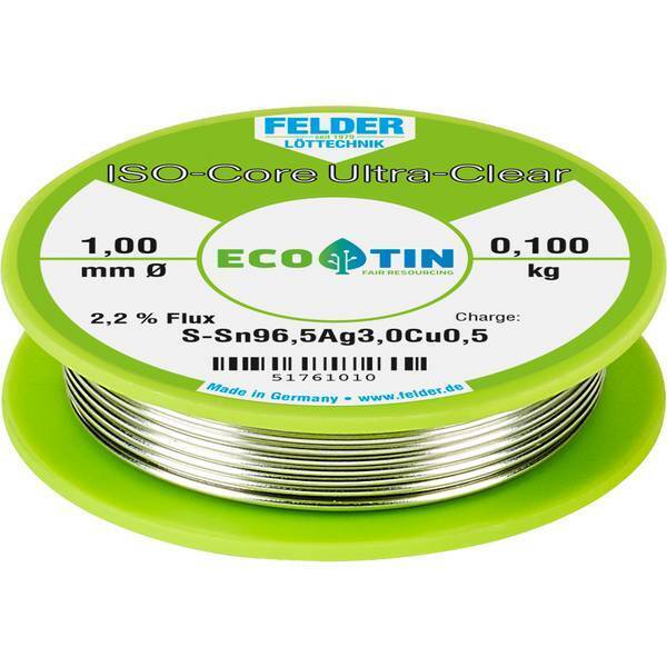 2226453 felder lttechnik iso-core ultra clear sac305 stagno per saldatura bobina