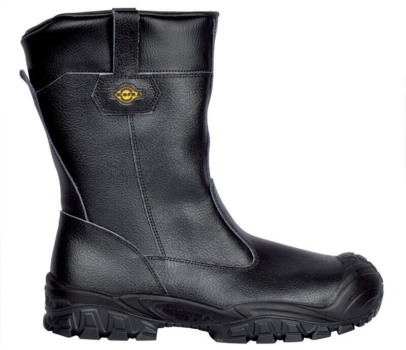 Cofra GUADIANA UK S3 SRC Tg. 46 RIGGER PELLE NERO DA LAVORO ANTINFORTUNISTICA