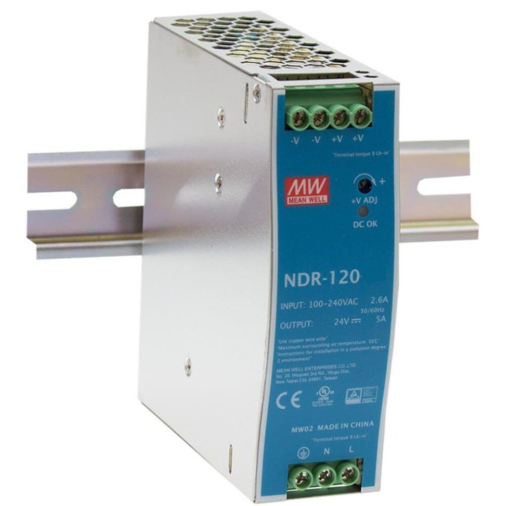 NDR-120-12 - Alimentatore Guida DIN Mean Well - 120W - 12V