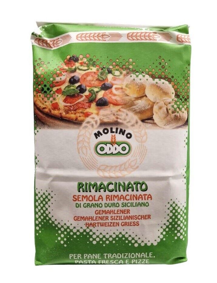 SEMOLA RIMACINATA DI GRANO DURO SICILIANO CONF. DA 1 KG.