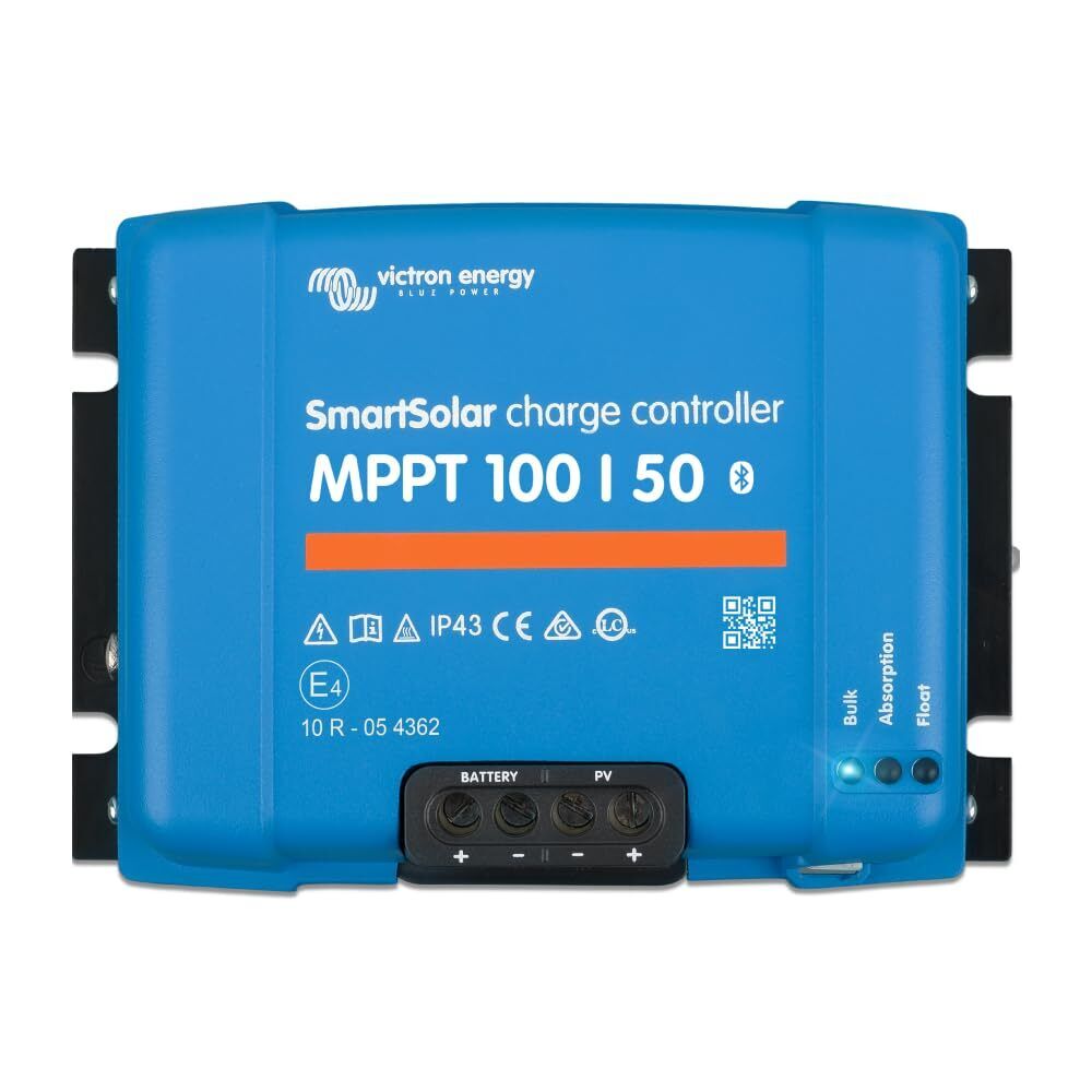 Victron Energy SmartSolar MPPT 100V 50 amp 12/24-Volt Regolatore di Carica So...