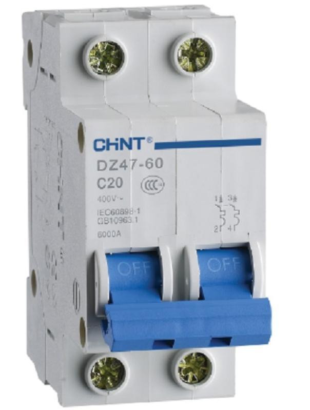 CHINT EB/C32-1PN-4,5 -INTERRUTTORE MAGNETOTERMICO 1P+N 32A CURVA C 2M 328392