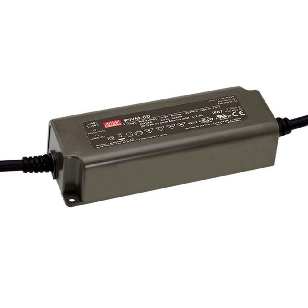 PWM-60-12 - Mean Well - Alimentatore LED 30W 12V - Tensione Costante CV - Dimmer