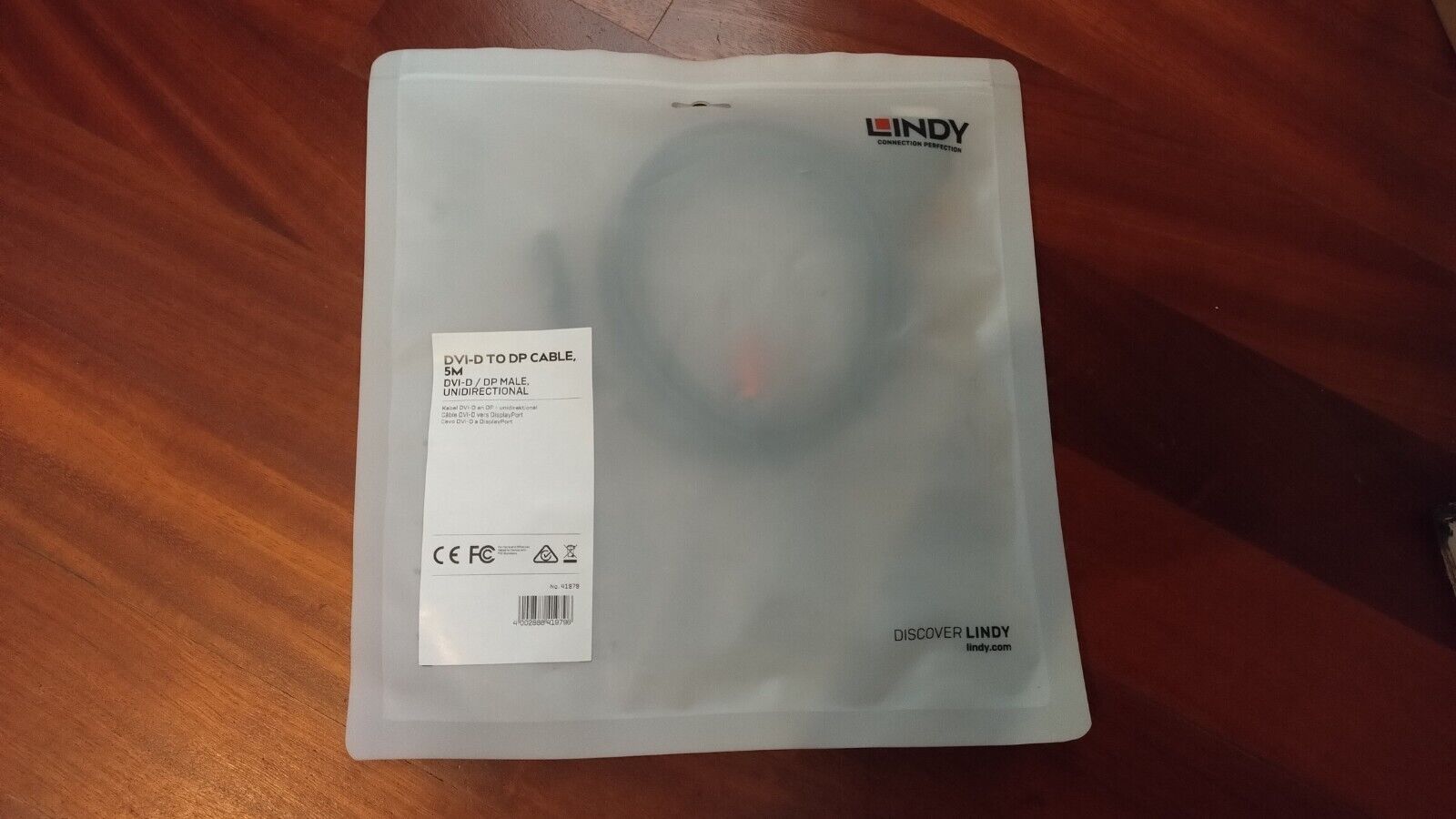 Cavo DVI-D / DisplayPort 5m LINDY 41979