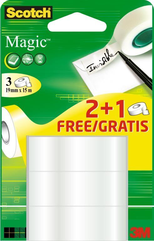 3M Magic matt 15 m Trasparente 3 pz