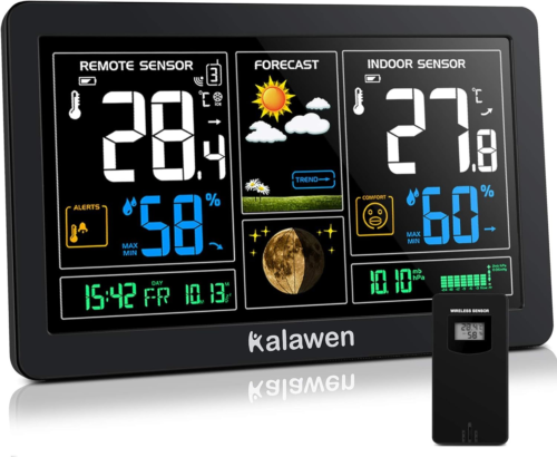 Kalawen Stazione Meteo Automatica Digitale Wireless Meteorologica con...