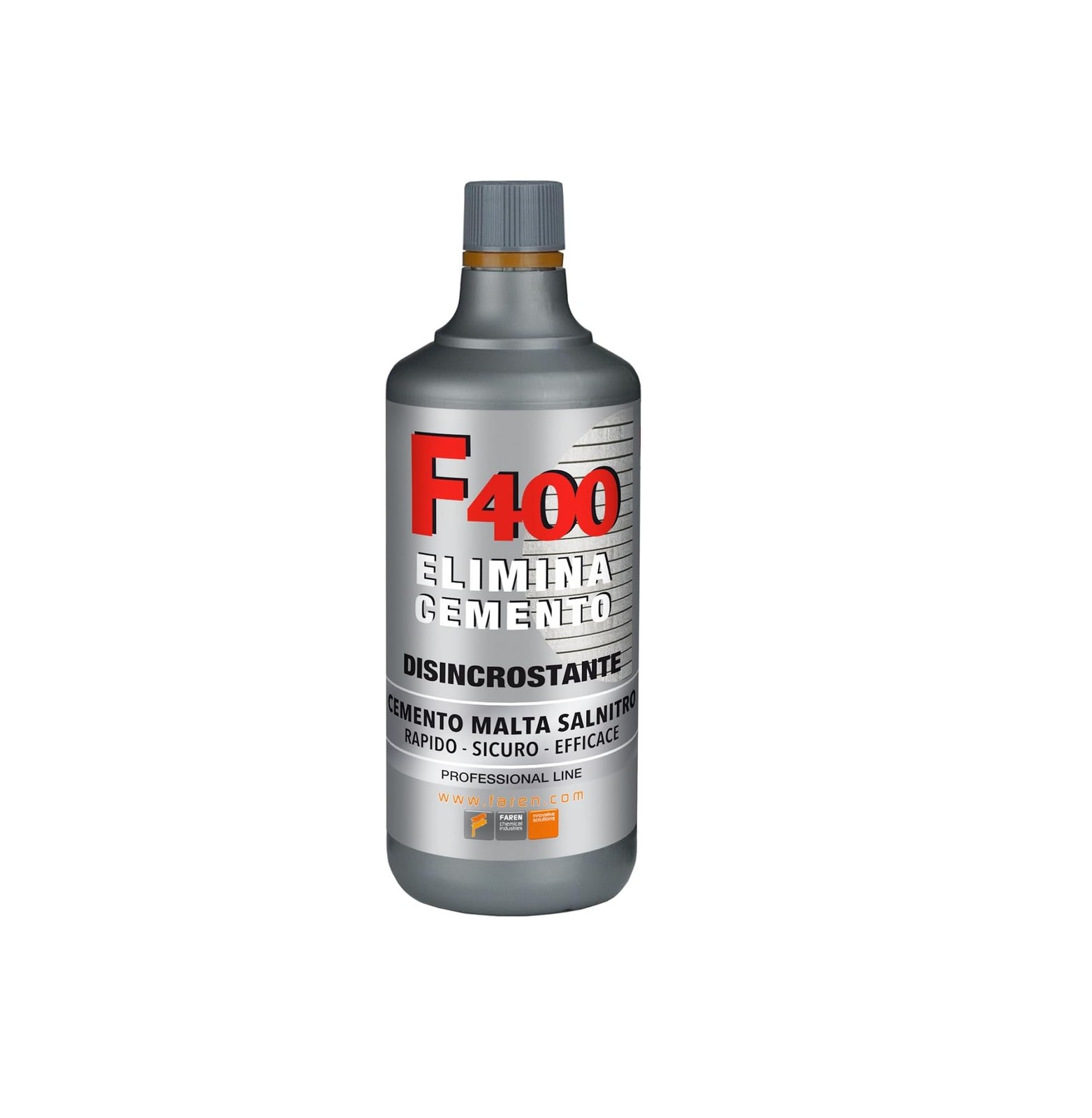 Acido disincrostante F400 Faren cemento calcare malta pavimenti terrazzi balconi