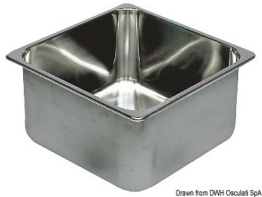 Lavello inox 350 x 350 x 150 mm (50.187.33)