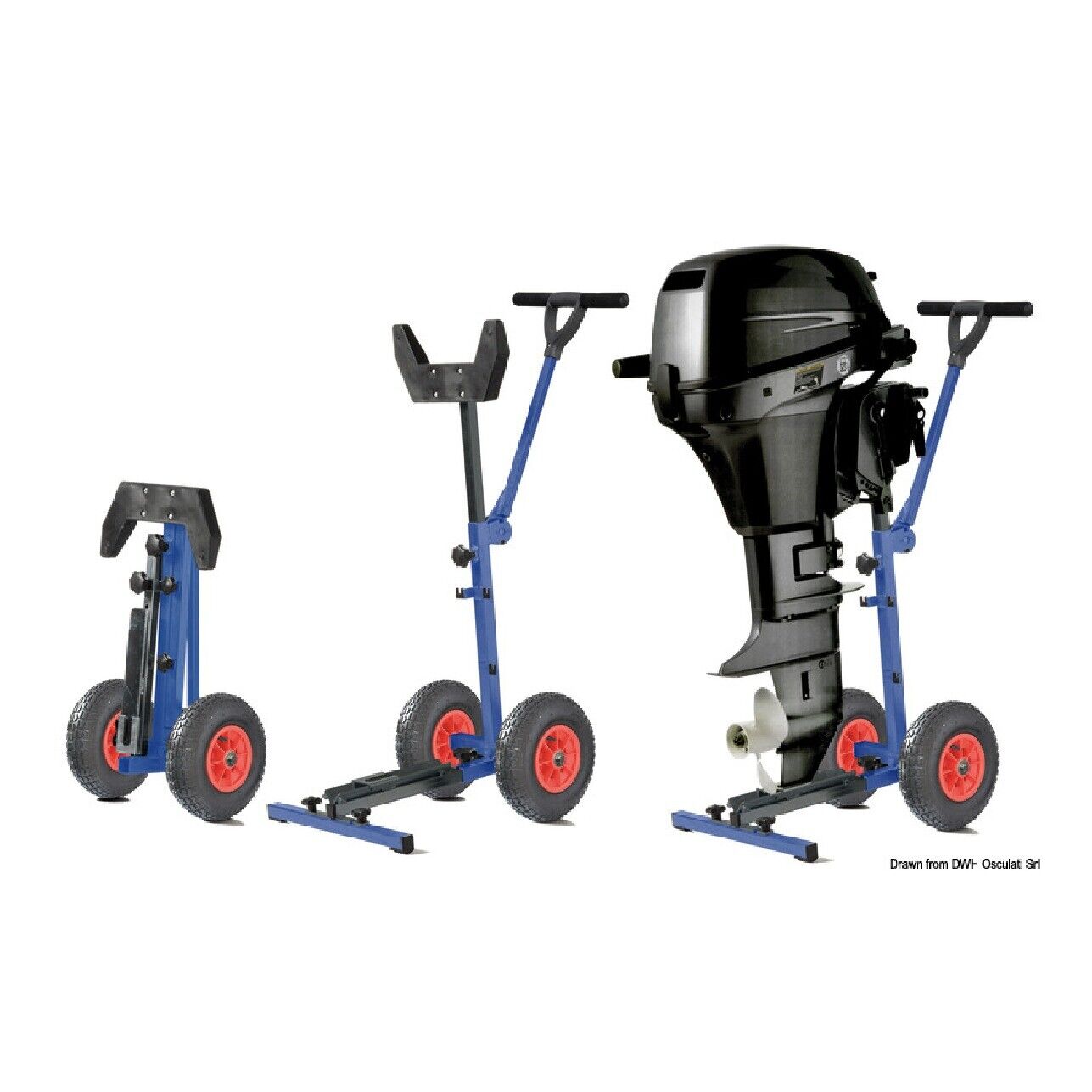 Rooteq Cavalletto con ruote pieghevoli 47.372.60