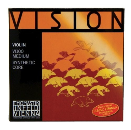 Violino - Corde - Corde Per Violino Vision Synthetic Core - Re Rivest. Argent...