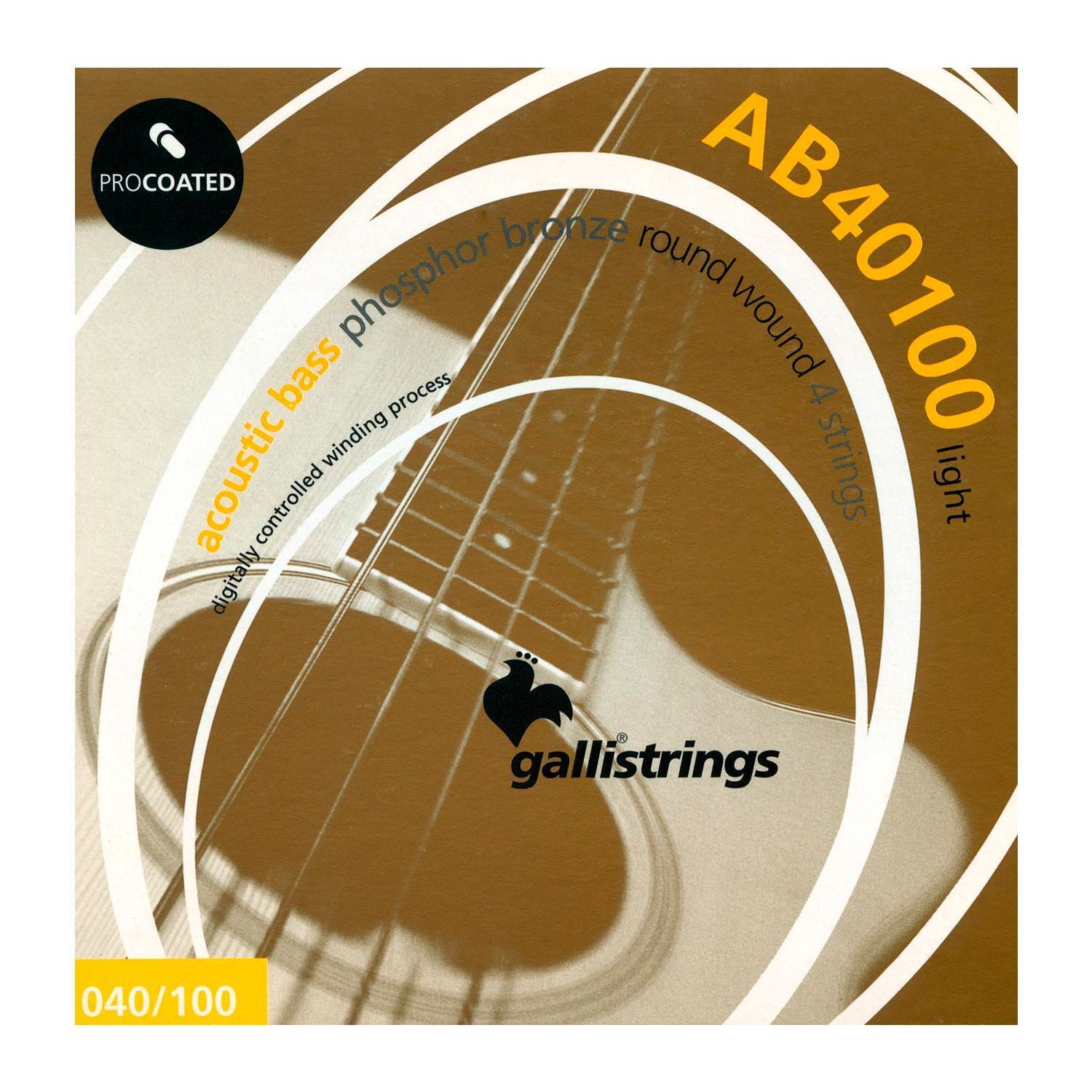 Galli Strings AB40100 SET Corde per Basso acustico Light 040-100 phoshor bronze
