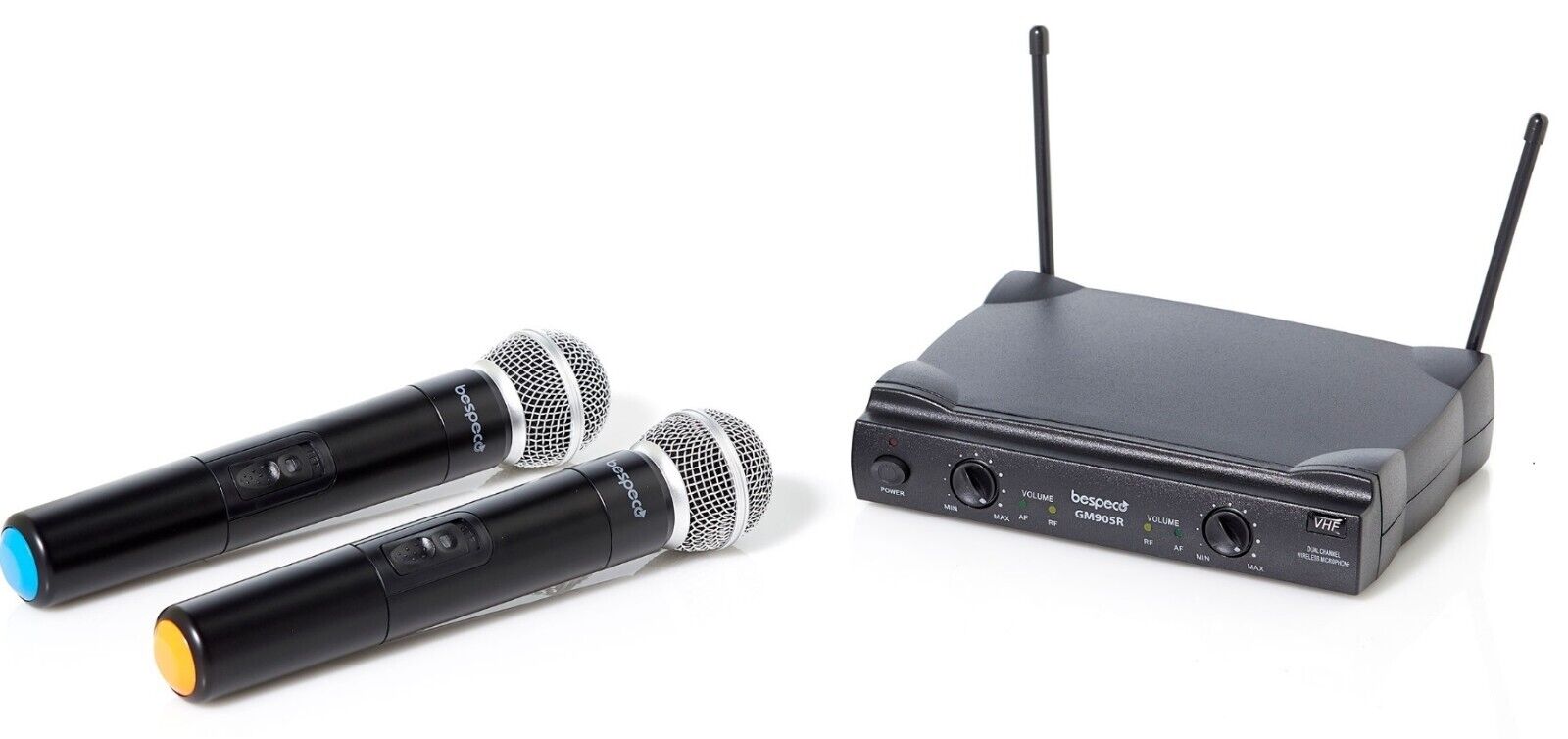 Bespeco GM905R Radiomicrofono doppio palmare wireless Vhf per karaoke