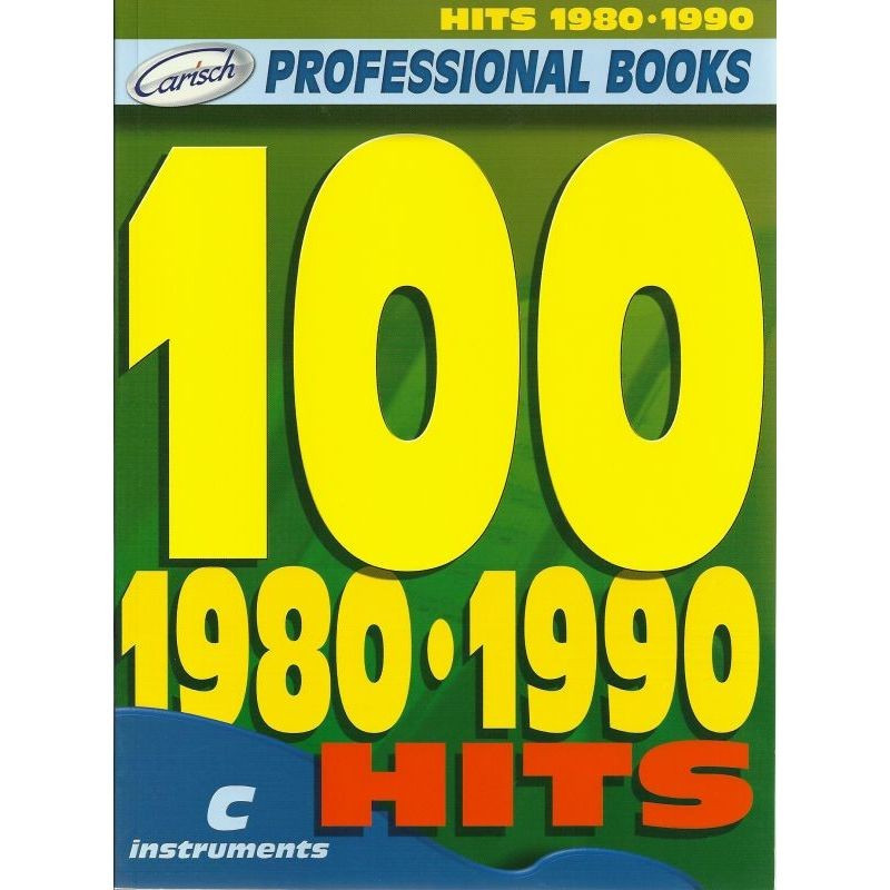 100 Hits 1980-1990 Professional Books series Carisch Strumenti in Do