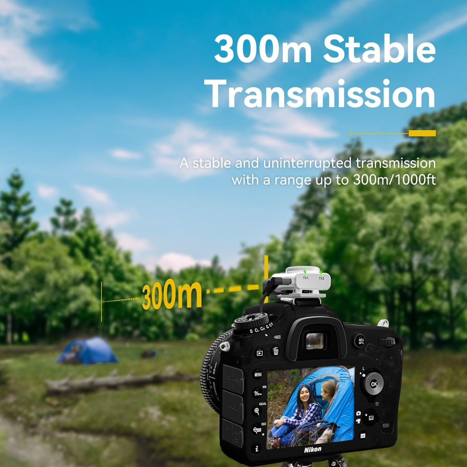 Hollyland Lark M2 Combo (2TX+3RX) Microfono Lavalier Wireless per Fotocamera, iP