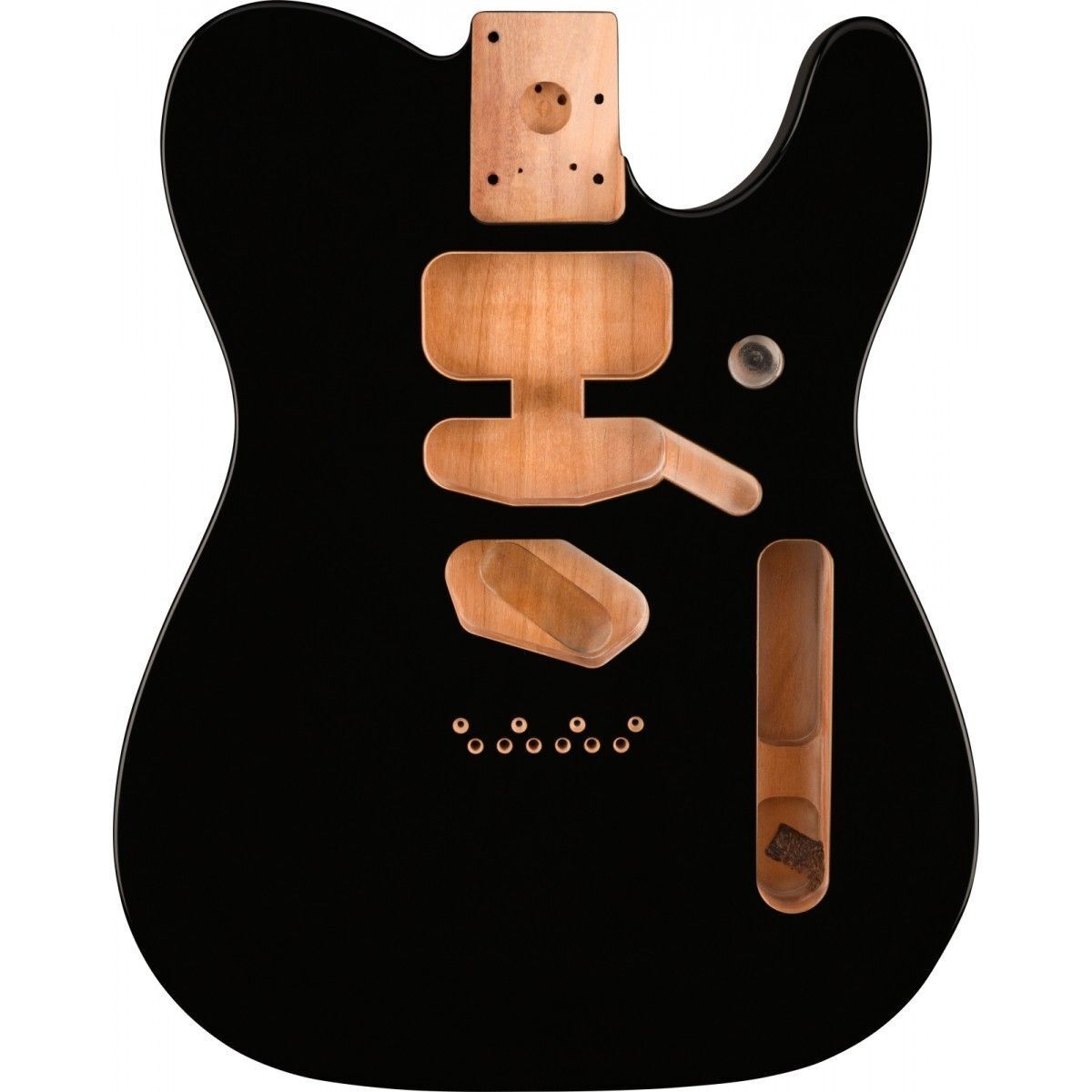 Corpo Fender Deluxe Series Telecaster SSH Alder Modern Bridge Mount Black 099750