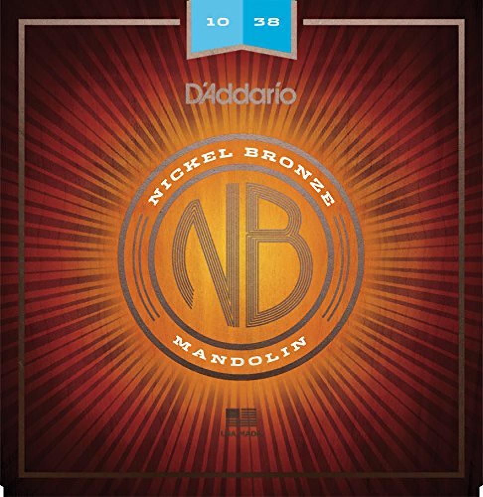 (TG. 10-38) d' Addario NBM1038 10 - 38 Light nickel Bronze Mandolin Strings - NU