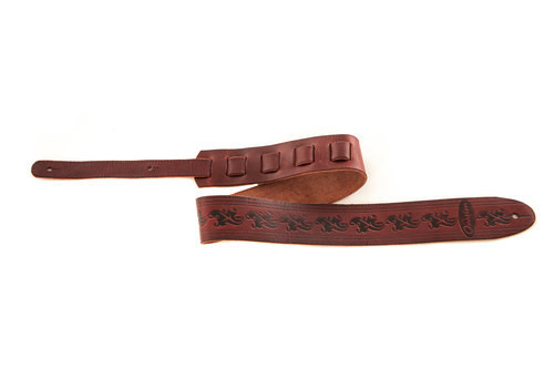 Chitarra - Tracolla - Tracolla Per Chitarra Pelle Premium - Ruby Red