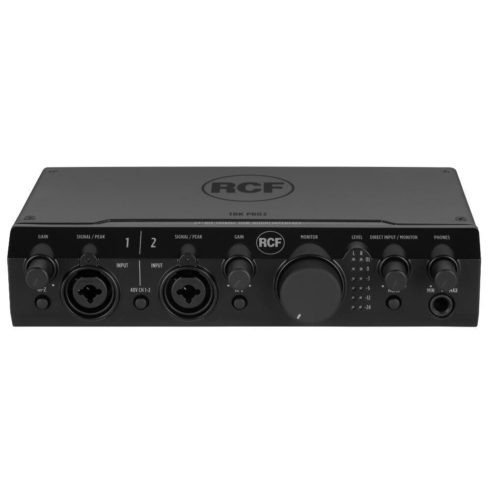 RCF TRK PRO2 Scheda Interfaccia Audio Usb 2 in 2 out Mic Line Strumenti Studio