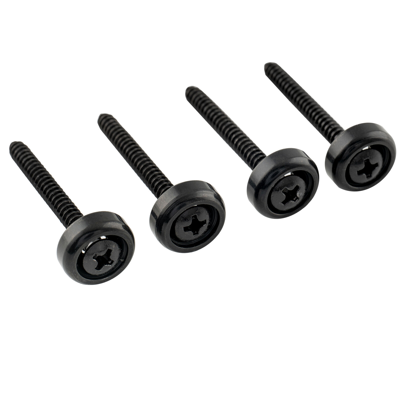 Musiclily Pro 4Pcs Black 14mm Steel Guitar Bass Neck Ferrule Joint Bushing Bolt
