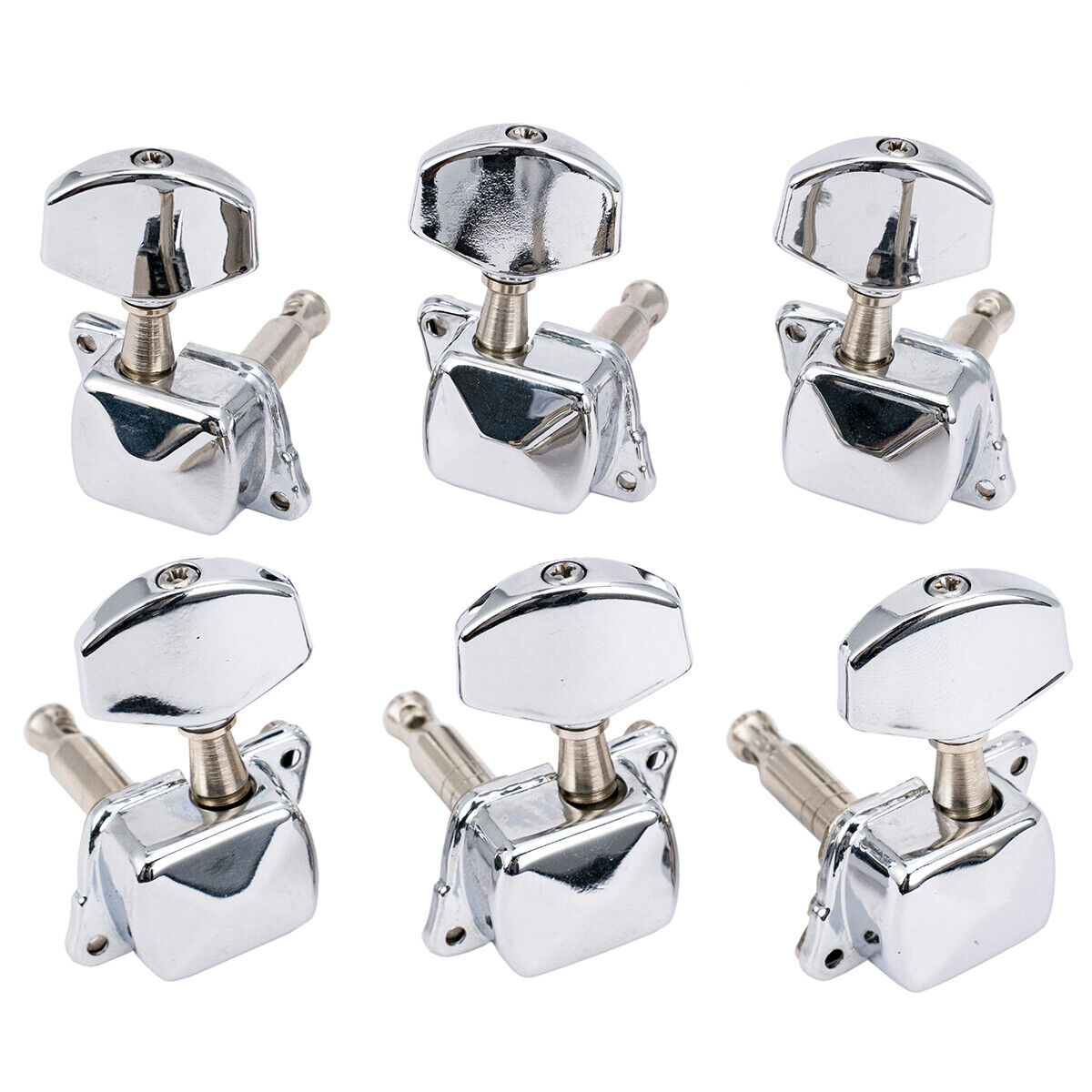 Musiclily Pro Chrome 3L3R Semi Closed Electric Guitar Machine Heads Tuning Pegs