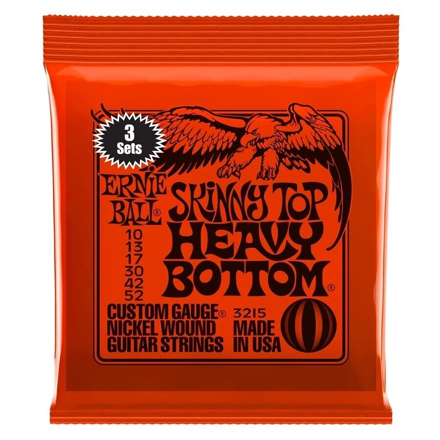 Ernie Ball 3215 Skinny Top Heavy Bottom Slinky 010/052 3 Pack 3 Pack Muta Corde