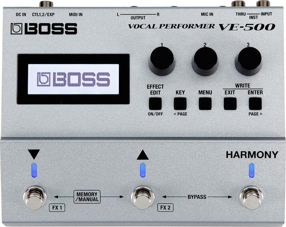 Boss VE-500 Vocali Performer Multi-Effetto Pedale Eccezionale per Chitarra E