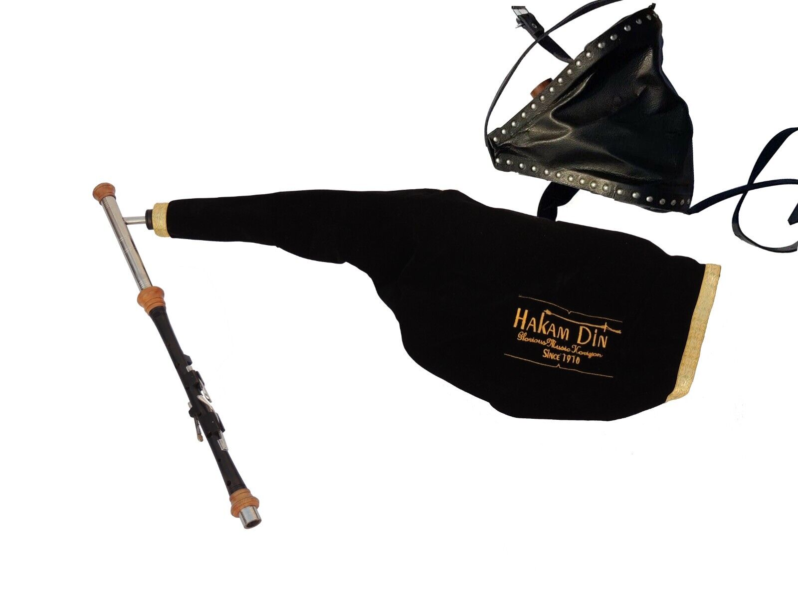 Uilleann Pipes in D – Set di pratica con chanter a 4 tasti (C3)