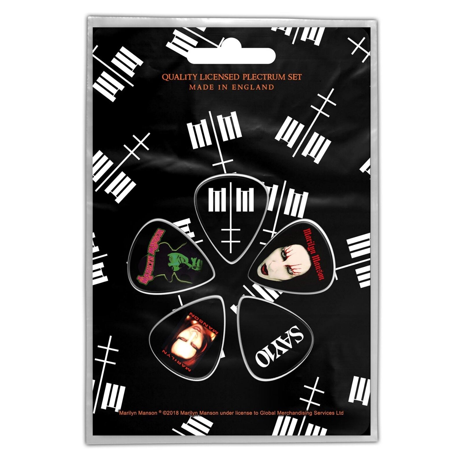 Marilyn Manson 5 Chitarra Plettro Confezione ( Rz ) Ridotto