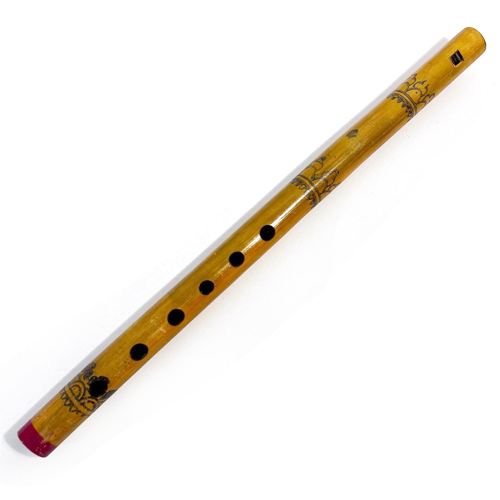 Handmade Nepalese Bamboo Recorder, traditional wooden Indian flute