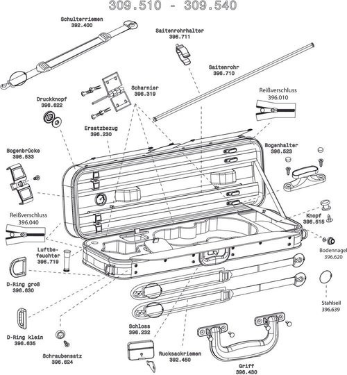 Violino - Astuccio - Astuccio Violino Liuteria Maestro - Umidificatore (396.719)
