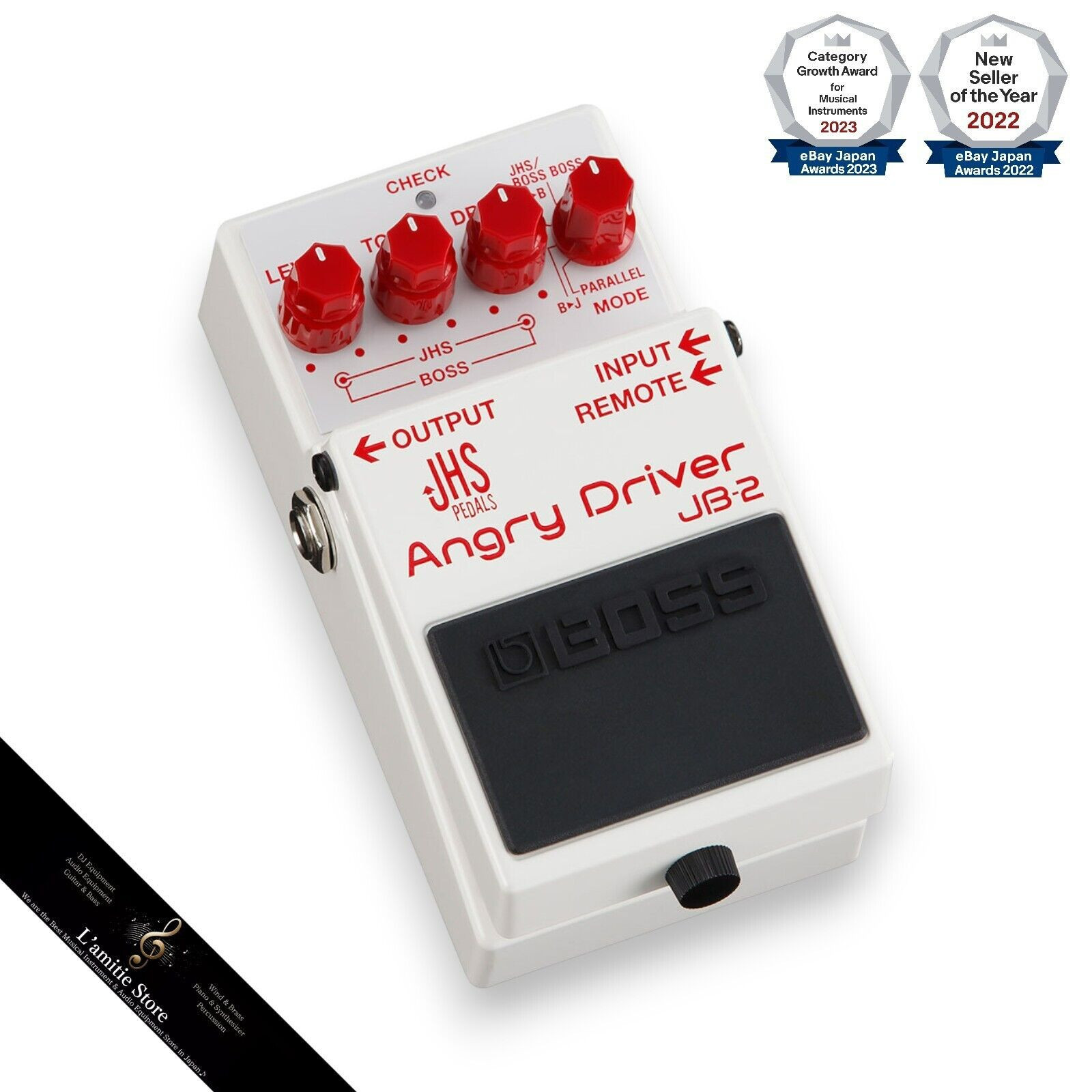 Boss JB-2 Angry Driver Pedale per chitarra effetto overdrive distorsione...