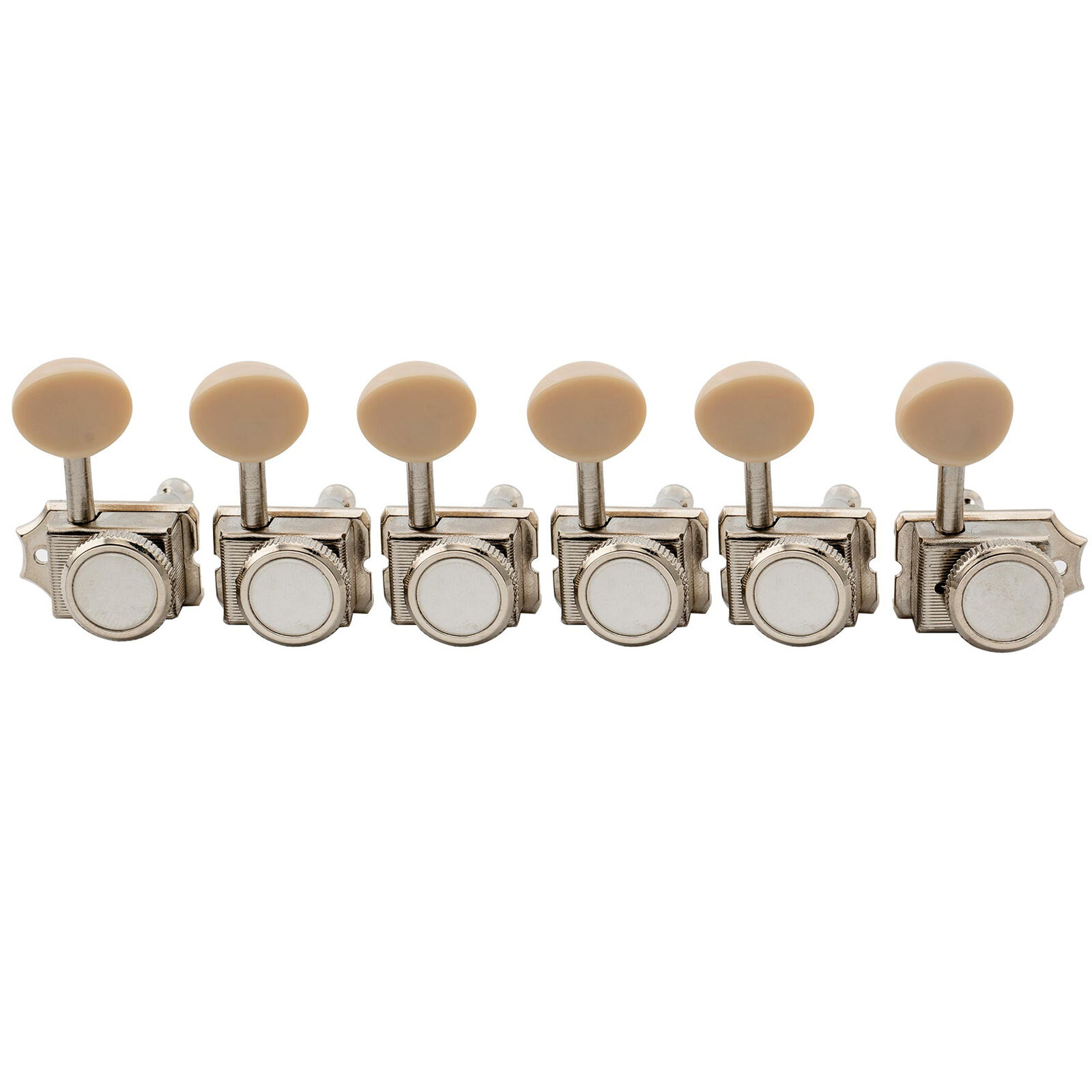 Musiclily Pro Nickel 6 inline Vintage Guitar Locking Tuning Pegs Machine Heads