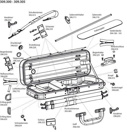 Violino - Astuccio - Astuccio Violino Liuteria Atlanta - Fodero Di Ricambio, ...