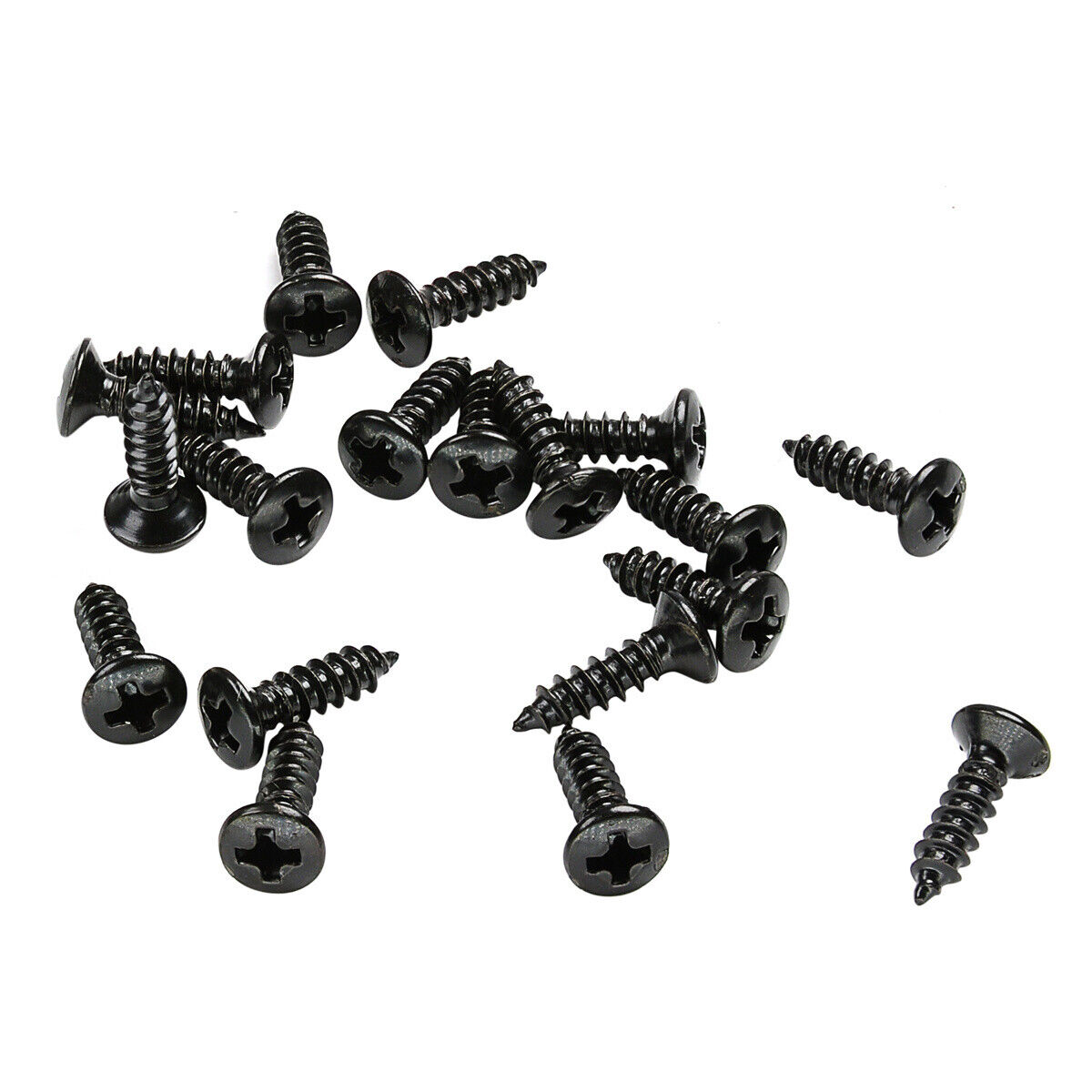 Musiclily 20Pcs Black 2.5x10mm Metric Guitar Mounting Screws For Epiphone LP