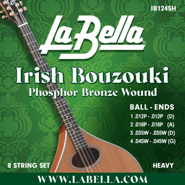 La Bella Irish Bouzouki  Muta di corde per irish bouzouki IB1245H Scalatura: 012