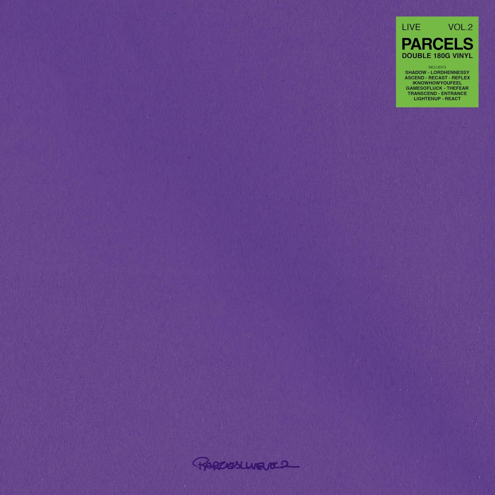 Parcels Live Vol. 2 Double LP Vinyl NEW