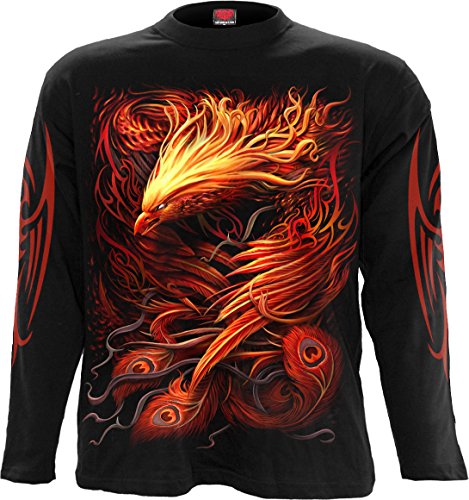 Spiral - Uomo - Phoenix Arisen - Maglietta A Maniche Lunghe Nero Nero L