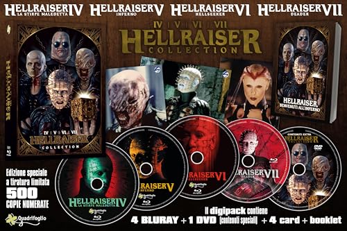 Hellraiser Collection Iv-V-Vi-Vii - Collector'S 500 Copie (4 Blu-Ray Disc + Dvd + Card + Booklet)
