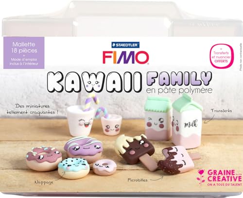 Graine Créative Kit Di Modellazione Kawai - Argilla Polimerica