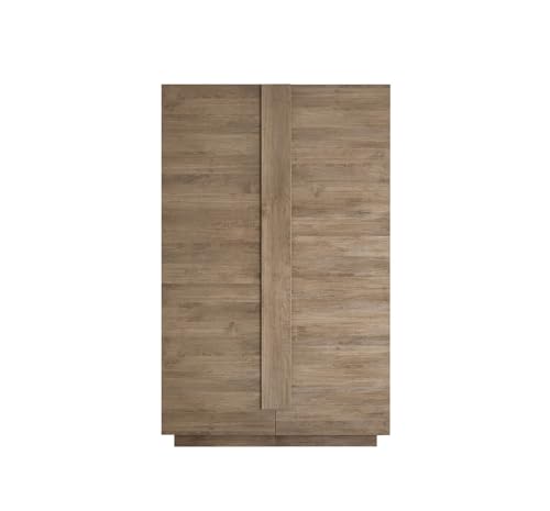 Bonussi Madia Mobile Soggiorno Alto 2 Ante Jupiter 121X44X193 Cm Noce Mercure