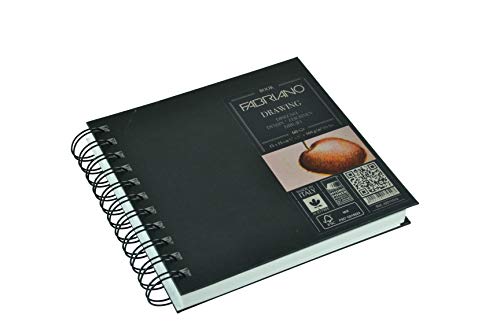 Fabriano Blocco Drawing Book Spirale Quadrato 15X15 160 Gr 60 Fogli Grana Naturale