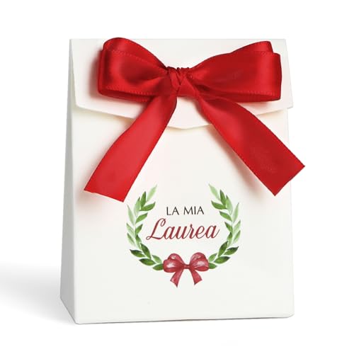50Pz Scatoline Portaconfetti Laurea Bomboniere, Scatole Confetti Laurea, Scritta La Mia Laurea, Bomboniere Decorazione Fai Da Te Festa Laurea Regalo (