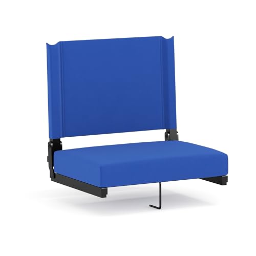 Flash Furniture Grandstand Comfort Seats By Flash With Ultra-Padded Seat In Blue - Xu-Sta-Bl-Gg