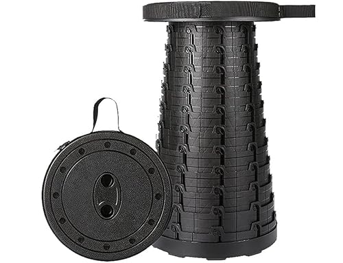 Juvel Sgabello Pieghevole Portatile - Sgabello Da Viaggio Pieghevole Portatile Con Cinturino Regolabile Per Attività Indoor E Outdoor,Bambini Adulti C